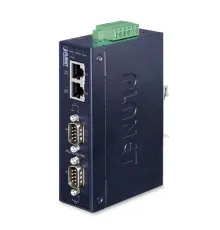 Endüstriyel 2-port RS232/RS422/RS485 Serial Device Server (Industrial 2-Port RS232/RS422/RS485 Serial Device Server)<br>
2KV sinyal izolasyon özelliğine sahip<br>
IP30, -40~75 Derece C