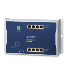 Endüstriyel Duvar Tip PoE Yönetilebilir Switch (Industrial Wall-mount PoE Managed Switch)<br>
8-Port 10/100/1000BASE-T<br>
2 x 100/1000X SFP<br> 
PoE Injector Portlar:<br>
4 x 10/100/1000T 802.3bt PoE++ Injector (Port-1 ila Port-4 