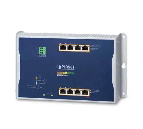 Endüstriyel Duvar Tip PoE Yönetilebilir Switch (Industrial Wall-mount PoE Managed Switch)<br>
8-Port 10/100/1000BASE-T<br>
2 x 100/1000X SFP<br> 
PoE Injector Portlar:<br>
4 x 10/100/1000T 802.3bt PoE++ Injector (Port-1 ila Port-4