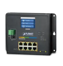 Endüstriyel Duvar Tip Yönetilebilir Switch (Industrial Wall-Mount Managed Switch)<br>
8-Port 10/100/1000T IEEE 802.3at/af PoE+ Injector Port (Port başına 30.8 watt) (PoE Güç Bütçesi maks. 240 Watt)<br>
2-Port 1000Base-SX/LX/BX SFP/mini-GBIC yu