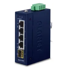 Endüstriyel Kompakt 4-Port 10/100/1000T + 1-Port 100/1000X SFP Gigabit Ethernet Switch<br>
Industrial Compact 4-Port 10/100/1000T + 1-Port 100/1000X SFP Gigabit Ethernet Switch