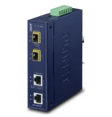Endüstriyel Media Converter<br>
2-port 10/100/1000T <-> 2-port 100/1000/2500X SFP<br>
Industrial 2-port 10/100/1000T to 2-port 100/1000/2500X SFP Media Converter