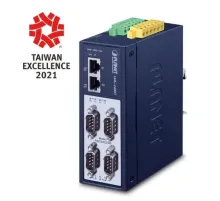 Endüstriyel Modbus Gateway (Industrial Modbus Gateway)<br>
4-Port RS232/RS422/RS485<br>  
2 x 10/100TX<br>
2KV isolation<br>
2 x DI + 2 x DO<br>
IP40, -40~75 derece C