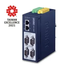 Endüstriyel Modbus Gateway (Industrial Modbus Gateway)<br>
4-Port RS232/RS422/RS485<br>  
2 x 10/100TX<br>
2KV isolation<br>
2 x DI + 2 x DO<br>
IP40, -40~75 derece C