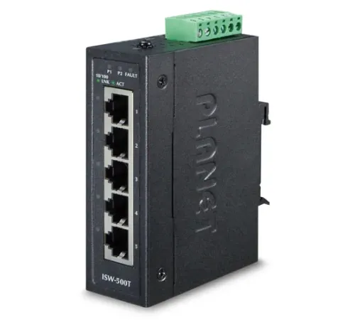 Endüstriyel Tip Ethernet Switch (Industrial Ethernet Switch)<br>
5-Port 10/100Base-TX RJ-45 port <br>
IP30, -40~75 Derece C