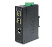 Endüstriyel Tip Media Converter<br>
1-port 10/100/1000T <-> 2-port 1000Base-SX/LX/BX SFP/mini-GBIC yuva (Port-1 ve Port-2)<br>
IP-30, -40 ile 75 Derece C<br>
Industrial 10/100/1000T to 2-port 100/1000X SFP Media Converter