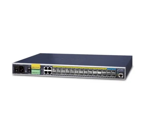 Endüstriyel Tip Yönetilebilir Ethernet Switch (Industrial Managed Ethernet Switch)<br>
L3<br>
14-Port 100/1G SFP (4 adet TP+ Paylaşımlı)<br>
10-Port 1G/2.5G SFP+<br> 
4-Port 10G SFP+