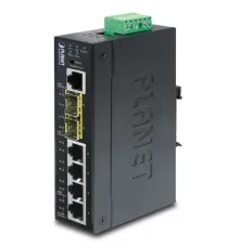Endüstriyel Tip Yönetilebilir Ethernet Switch (Industrial Managed Ethernet Switch)<br>
Basic L3<br>
4 x 10/100/1000BASE-T Gigabit Ethernet<br>
2 x 1000BASE-SX/LX/BX SFP/mini-GBIC yuva (Port-5 ve Port-6 arası), 100Base-FX SFP uyumlu<br