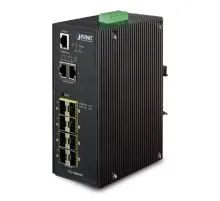 Endüstriyel Tip Yönetilebilir Switch (Industrial Managed Switch)<br>
8 x 100/1000Base-SX/LX mini-GBIC yuva<br>
2-Port 10/100/1000T<br>
IP30, -40~75 Derece C