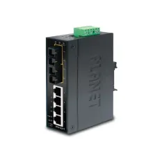 Endüstriyel Tip Yönetilemeyen Ethernet Switch (Industrial Unmanaged Ethernet Switch)<br>
4-Port 10/100Base-TX <br>
2-Port 100Base-FX Single-mode SC 15 km<br>
IP30, 40~75 Derece C