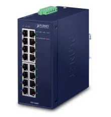 Endüstriyel Tip Yönetilemeyen Switch (Industrial Unmanaged Ethernet Switch)<br>
16-Port 10/100/1000T<br>
IP30, -40~75 Derece C