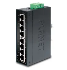 Endüstriyel Tip Yönetilemeyen Switch (Industrial Unmanaged Switch)<br>
8-Port 10/100/1000Mbps<br>
IP30, -40~75 Derece C
