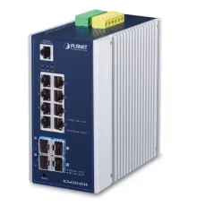Endüstriyel Yönetilebilir Ethernet Switch (Industrial Managed Ethernet Switch)<br>
L3<br>
8-Port 10/100/1000T<br>
4-Port 10G SFP+