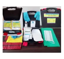 Enfeksiyöz Atık Döküntü Temizleme Kiti Body Fluid Spill Kit Tek Kullanım İçin