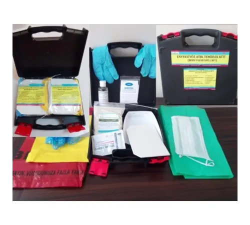 Enfeksiyöz Atık Temizleme Kiti 4 Kullanımlıdır