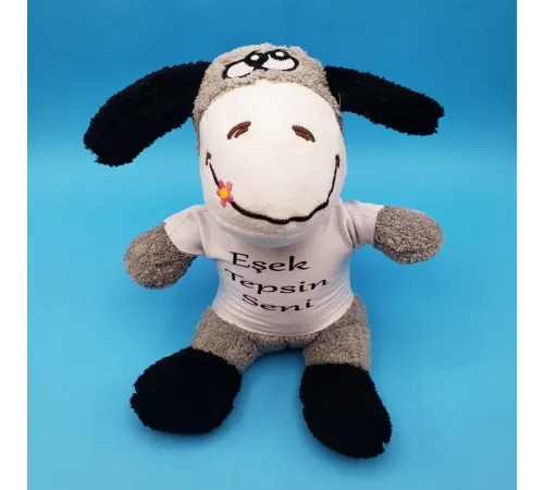 Eşek Tepsin Seni Tişörtlü Oyuncak Eşek