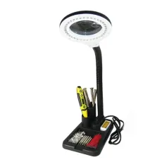 Esnek 5X /10X 40 Led Işıklı Büyüteç - Lamba Büyüteç Okuma - Çalışma Lehim Masa Lambası A808