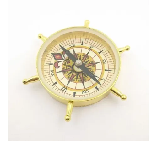 Estetik Tasarım Dümen Model Pirinç Pusula