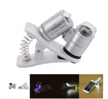 Evrensel Led Işıklı Mini Cep Mikroskobu Tüm Kameralı Telefonlar Için 9882-W