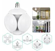 F-1997 LED Futbol Ufo Ampul E27 28W 360 Derece Katlanır Lamba LED Spot Işık Beyaz Glop Led