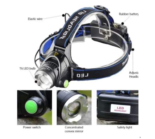 F.B.I F-823A Su Geçirmez Şarjlı Kafa Lambası