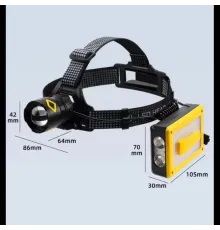 F.B.I Pro F-3003 Alüminyum PM10-TG LED Type-C Powerbank ve Solar Şarjlı Kamp Kafa Feneri