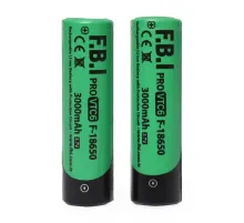 F.B.I VTC6 18650 3.7V 3000mAh 30A Li-ion Şarjlı Pil + Pil Taşıma Kutusu 2'li SET