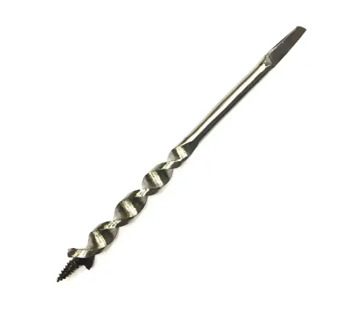 Fenerli Ahşap Burgu El, Matkap Ucu - Dört Köşe 20 mm