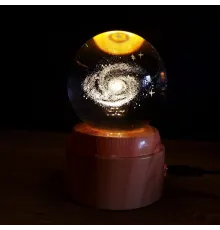 Galaxy Gezegen Tasarımlı Dönen Masa Lambası