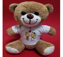 Gelin Damat Tasarım Tişörtlü Sevimli Ayıcık