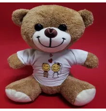 Gelin Damat Tasarım Tişörtlü Sevimli Ayıcık