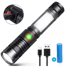 Geniş Açılı P50 Led Şarjlı EL Feneri Wt-601