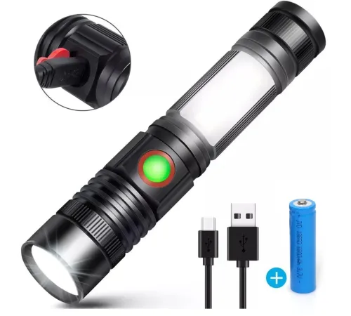 Geniş Açılı P50 Led Şarjlı EL Feneri Wt-601