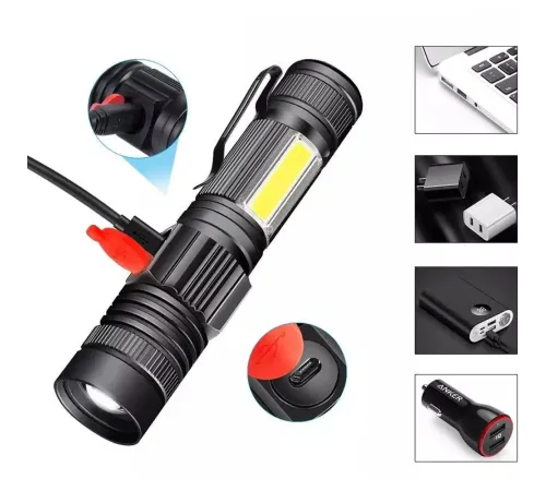 Geniş Açılı P50 Led Şarjlı EL Feneri Wt-601