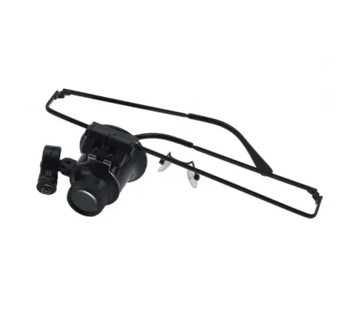 Gözlük Model 20X16Mm Optik Lens Led Işık Monoküler Büyüteç