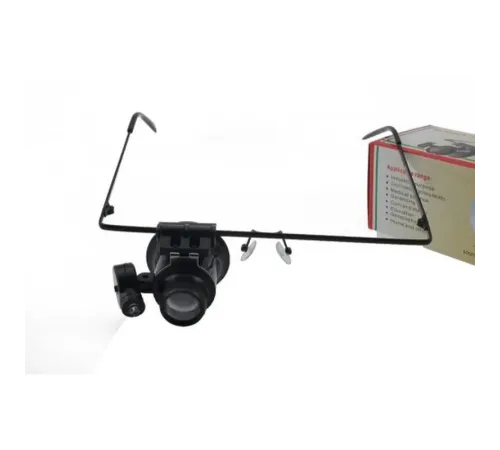 Gözlük Model 20X16Mm Optik Lens Led Işık Monoküler Büyüteç