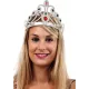 Gümüş Renk Plastik Prenses Tacı Kraliçe Tacı 60 cm