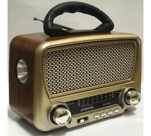 Güneş Enerjili Nostaljik Fm Aux Usb Müzik Çalar Rt-819