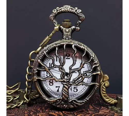 Hayat Ağaçı Tasarımlı Köstekli Saat