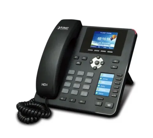 HD Renkli PoE IP Telefonu, Çift Ekranlı<br>
High Definition Color PoE IP Phone with Dual Display