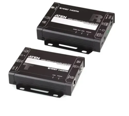 HDMI HDBaseT Sinyal Uzatma Cihazı, POH özellikli, Long Reach mod&#039;da 150 metre, Alıcı (Receiver) ve Verici (Transmitter) Birim dahil<br>
HDMI HDBaseT Extender with PoH (4K@100m) (HDBaseT Class A)