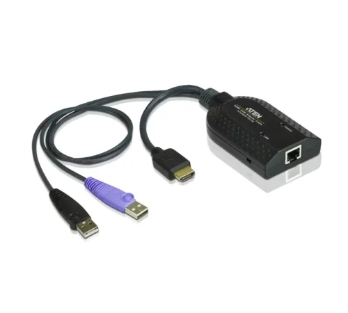 HDMI USB Sanal Medya KVM Adaptörü, Akıllı Kart Okuyucusu ile birlikte<br>
HDMI USB Virtual Media KVM Adapter Cable with Smart Card Reader