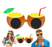 Hindistan Cevizi Tropikal Hawaii Yaza Merhaba Parti Gözlüğü