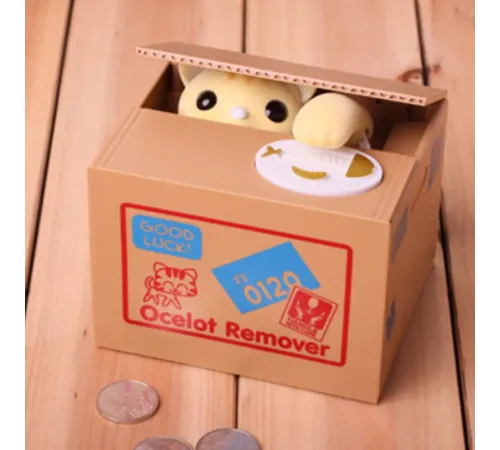 Hırsız Para Çalan Kedi Kumbara