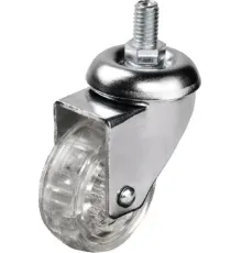 Hts 302 - 50x20 mm Şeffaf Makaralı Vidalı Teker