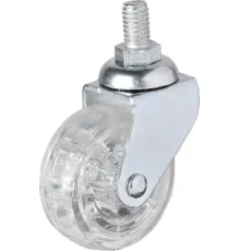 Hts 326 - 50x20 mm Şeffaf Makaralı Vidalı Teker 4 Adet