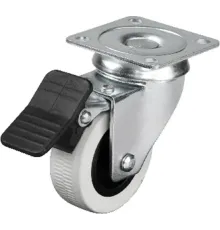 Hts 334 - 50x20 mm Çift Bilyalı Tablalı Frenli Teker 4 Adet