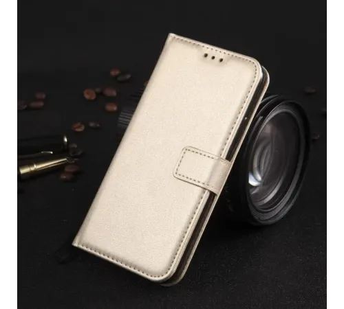 HUAWEİ Y6 2019 KARTLIKLI CÜZDAN KILIF (DELUXE WALLET CASE) GOLD