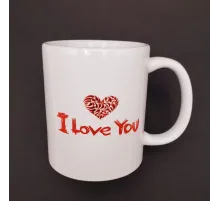 I Love You Baskılı Bardak
