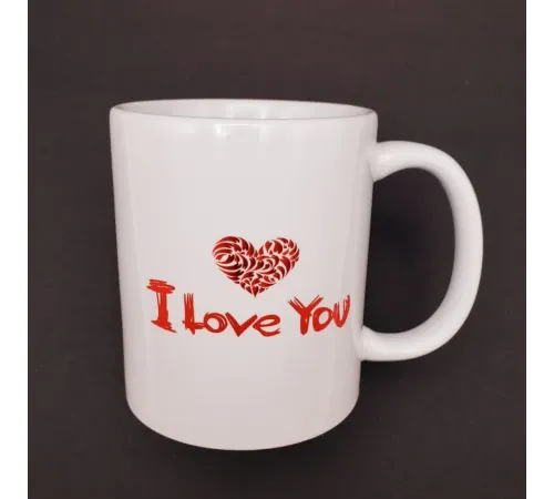 I Love You Baskılı Bardak